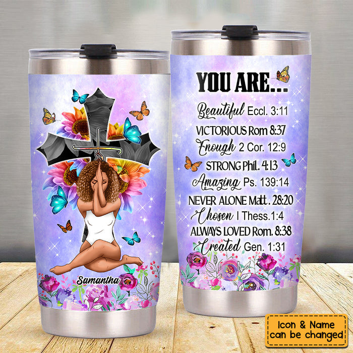 Faith Bible Emergency Number Christian Gifts For Daughter Steel Tumbler