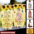 Everyday God Thinks Of You-Personalized Sunflower Tumbler